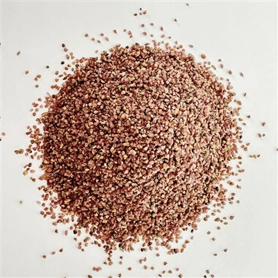 Sandblästring av granat sand 12-24nät
